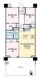 クリオ青葉台【1階】の間取り