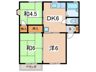 MINAMIハイツ【2階】の間取り