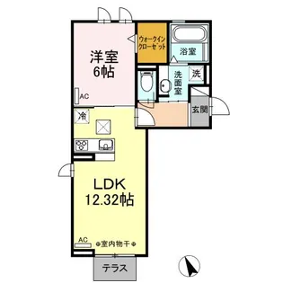 Dーroom 渋見町【1階】の間取り