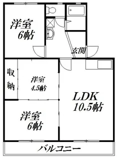 静岡県浜松市中央区和合町【マンション】の間取り