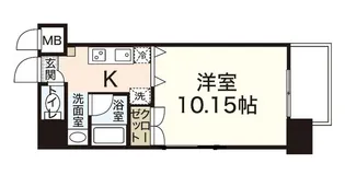 1DKの間取り画像