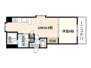 広島県広島市中区西十日市町【マンション】の間取り