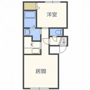 グランメールWEST9【4階】の間取り