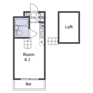 カーメル下高井戸【1階】の間取り