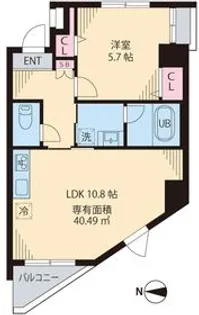 FARFALLA【6階】の間取り