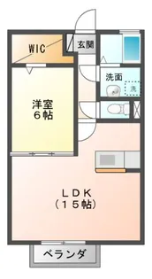 シャルムガーデンE【1階】の間取り