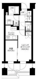 東京都港区六本木7【マンション】の間取り