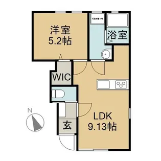 リーブルファイン東磯山【1階】の間取り