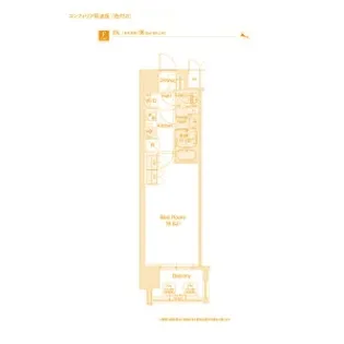 大阪府大阪市西区江之子島1【マンション】の間取り