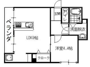 ルヴァン・ソレイユ【4階】の間取り