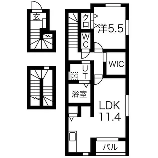 ランシェIII【3階】の間取り