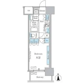 ヒヴィ・カーサ名駅西【3階】の間取り