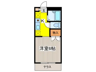 モンシャト-森川【1階】の間取り