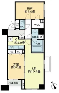 クロスレジデンス蒲田【12階】の間取り