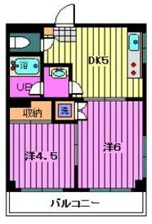 メゾンユリ【2階】の間取り