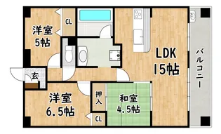 大阪府大阪市平野区加美西1【マンション】の間取り