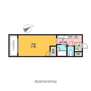 江崎ガーデンビル【3階】の間取り