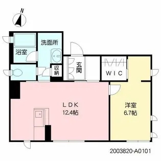 フルール ド ソレイユ【1階】の間取り