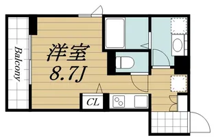 千葉県千葉市中央区亀岡町【アパート】の間取り