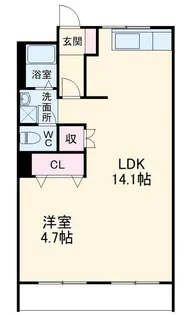 コーポセイジュ【1階】の間取り