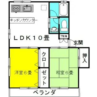 ライジングサン・Pt.I【1階】の間取り