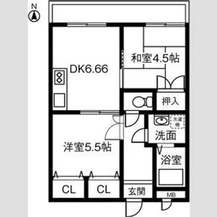 愛知県名古屋市北区大曽根4【マンション】の間取り