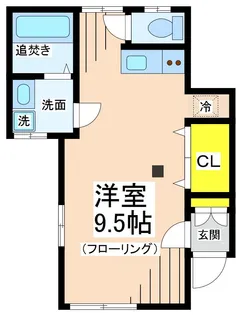 1Kの間取り画像