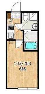 アザーレ・キュリオス久地A【2階】の間取り