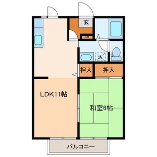 はるる荒川 C棟【2階】の間取り