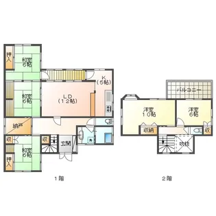 長崎県長崎市西山台1【一戸建】の間取り