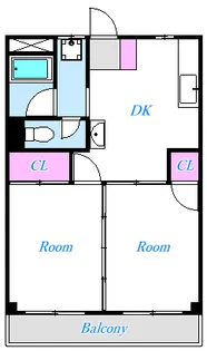 東京都あきる野市牛沼【マンション】の間取り