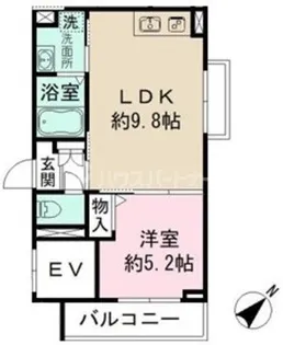 ヴィラスリーヴイ浦安【4階】の間取り