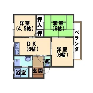 サザンウインド【1階】の間取り
