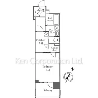 リーラ横浜川和町【4階】の間取り