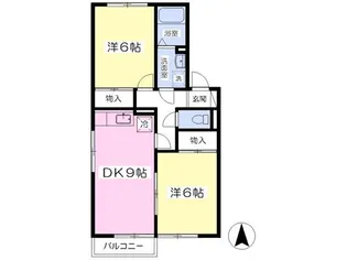 エクセル二番館【2階】の間取り