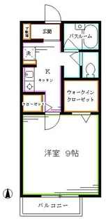 オリビエ中野【2階】の間取り