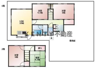 東京都大田区大森西5【一戸建】の間取り