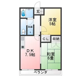 ハミング平子【2階】の間取り