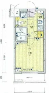 ルーブル早稲田参番館【1階】の間取り