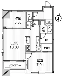 GRAN PASEO明大前【6階】の間取り