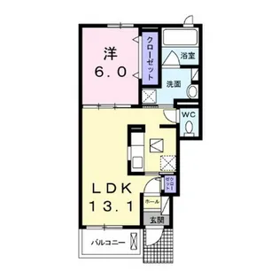 レジデンス リオ III【1階】の間取り