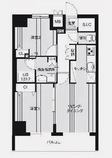 東京都台東区清川2【マンション】の間取り