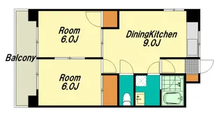 広島県広島市西区南観音7【マンション】の間取り