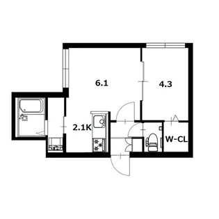 Salone宮の沢【3階】の間取り