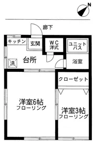 金子荘【2階】の間取り