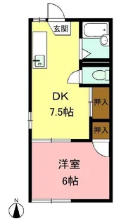 フレグランス一杉【1階】の間取り