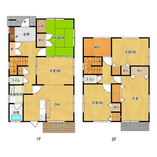 鳥取県鳥取市田島【一戸建】の間取り