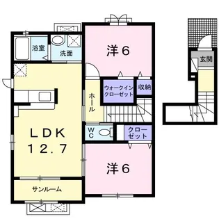 プロムナード【2階】の間取り