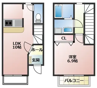 ヨーロピアンシャレー鵜ヶ池の間取り
