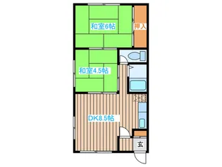 有喜荘【2階】の間取り